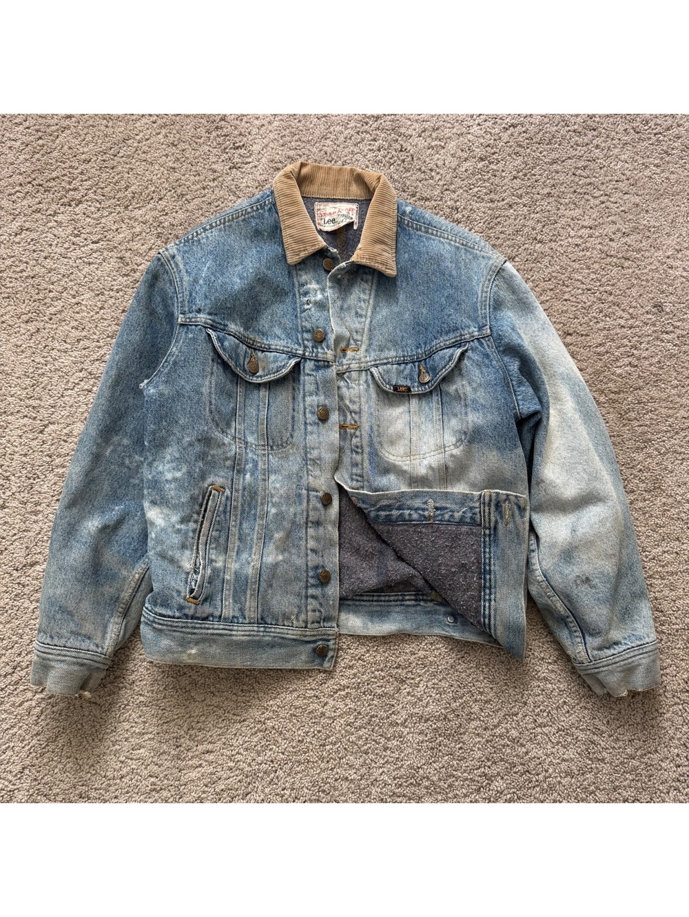 Vintage men’s Lee storm rider 1970-1980 blanket line trucker jacket Size L